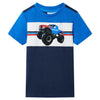 Vidaxl kindershirt 116 blauw en marineblauw