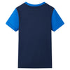 Vidaxl kindershirt 116 blauw en marineblauw