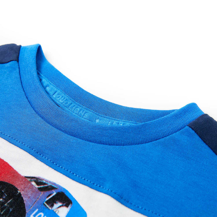 Vidaxl kindershirt 116 blauw en marineblauw