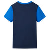 Vidaxl kindershirt 128 blauw en marineblauw