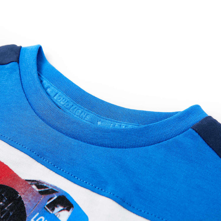 Vidaxl kindershirt 128 blauw en marineblauw
