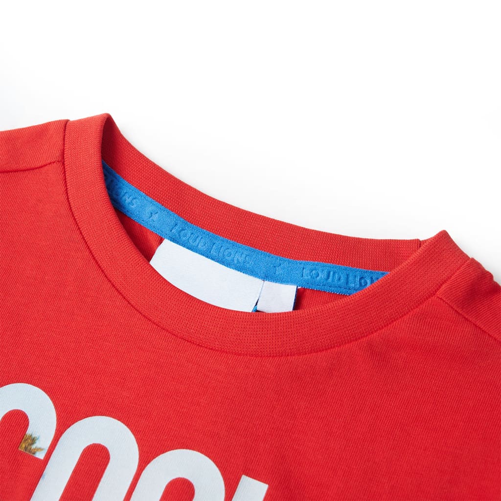 VidaXL Kindershirt 92 rood