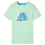 VidaXL Kindershirt 92 lichtgroen - afbeelding 1