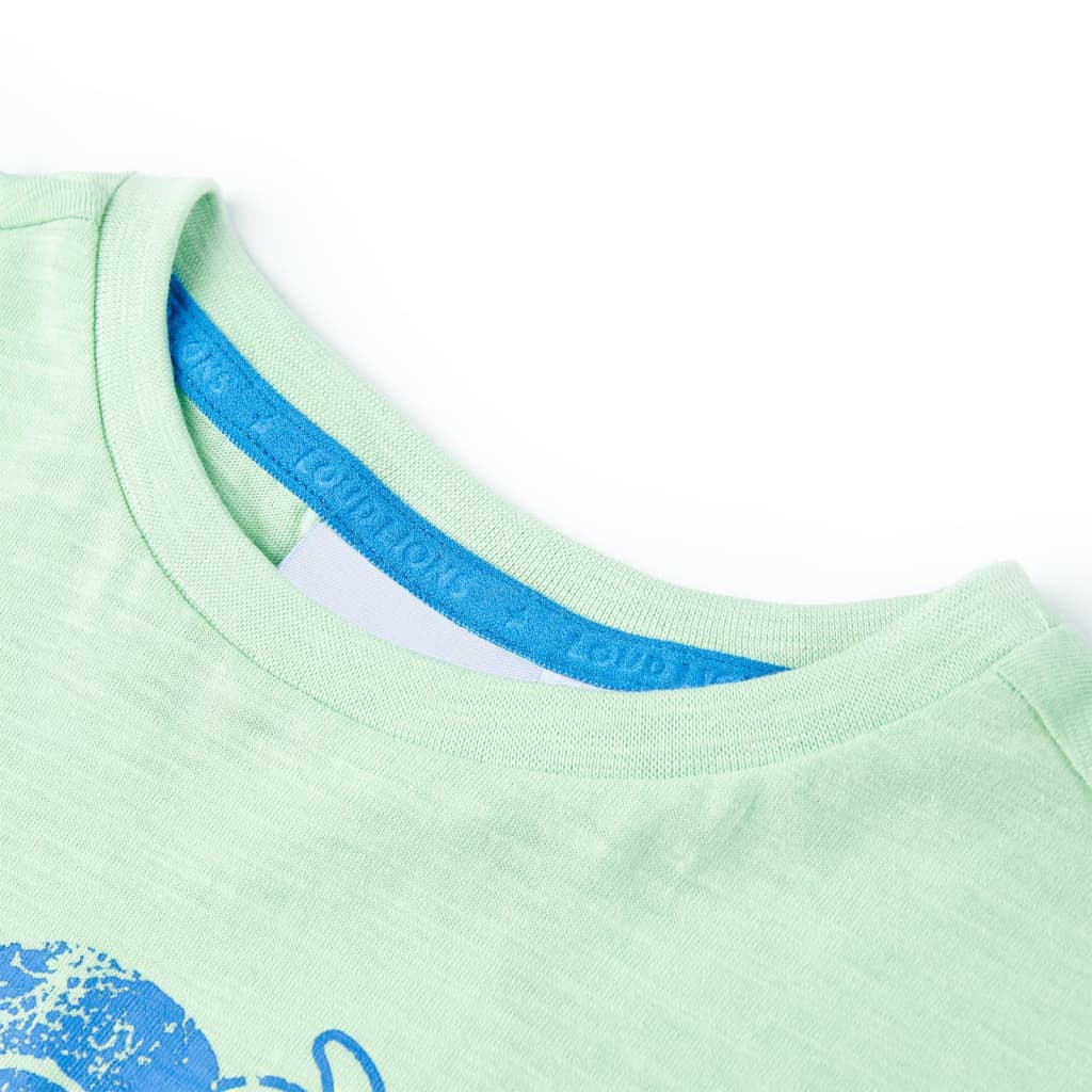 VidaXL Kindershirt 92 lichtgroen