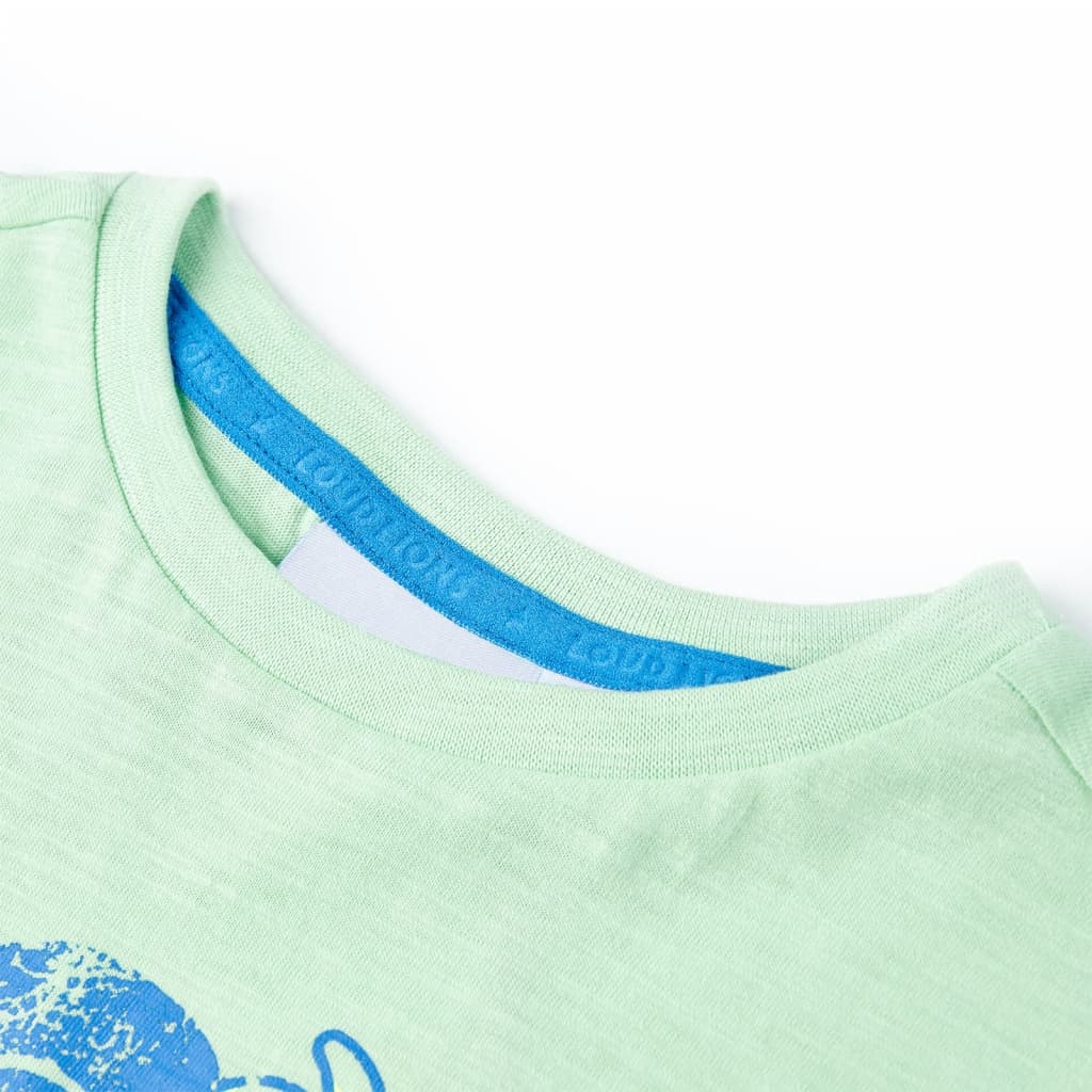 VidaXL Kindershirt 104 lichtgroen