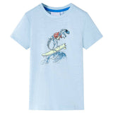 VidaXL Kindershirt 92 lichtblauw - afbeelding 1