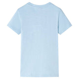 VidaXL Kindershirt 92 lichtblauw - afbeelding 2