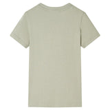 VidaXL Kindershirt 116 lichtkakikleurig - afbeelding 2