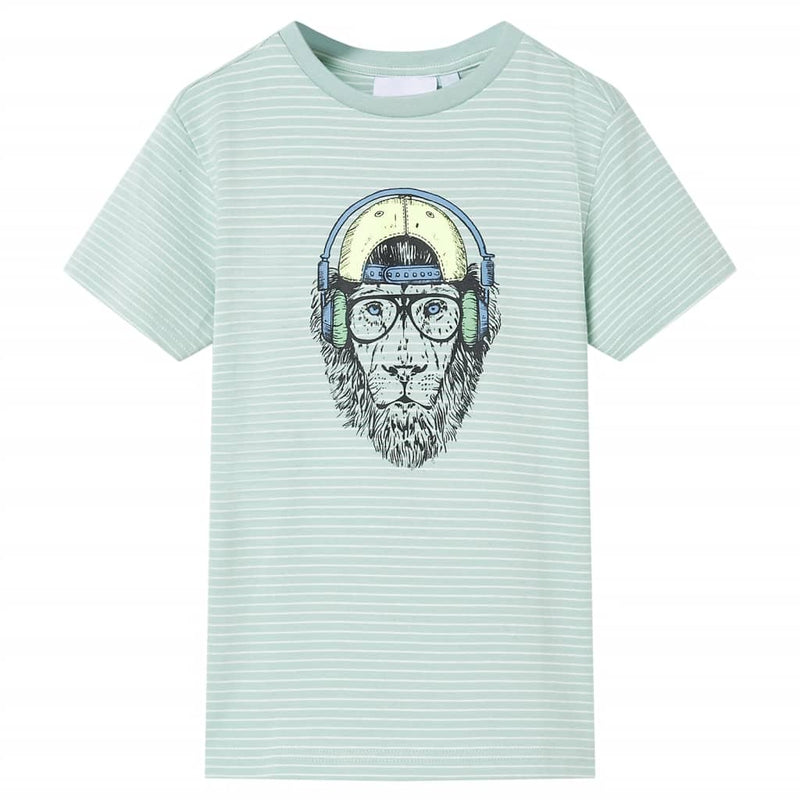 Vidaxl kindershirt met strepen 140 lichtmint