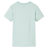 Vidaxl kindershirt met strepen 140 lichtmint - afbeelding 2