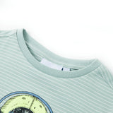 Vidaxl kindershirt met strepen 140 lichtmint - afbeelding 3