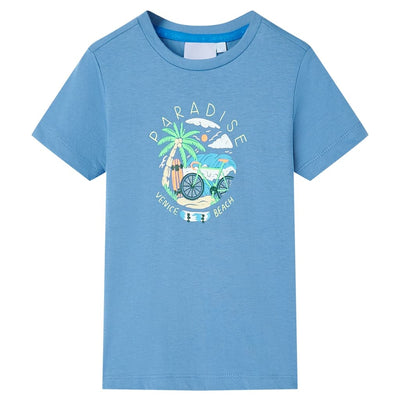 VidaXL Kindershirt 104 middelblauw