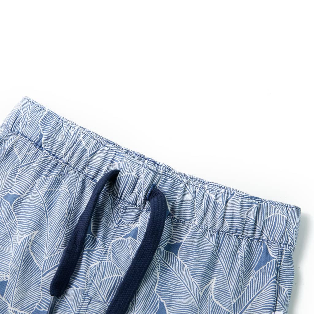 VidaXL Kindershorts met trekkoord 92 donkerblauw