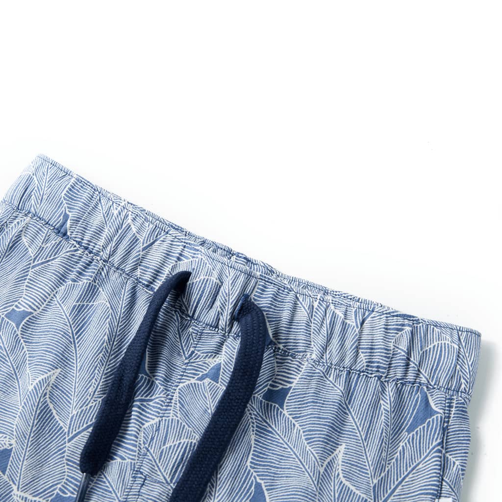 VidaXL Kindershorts met trekkoord 104 donkerblauw