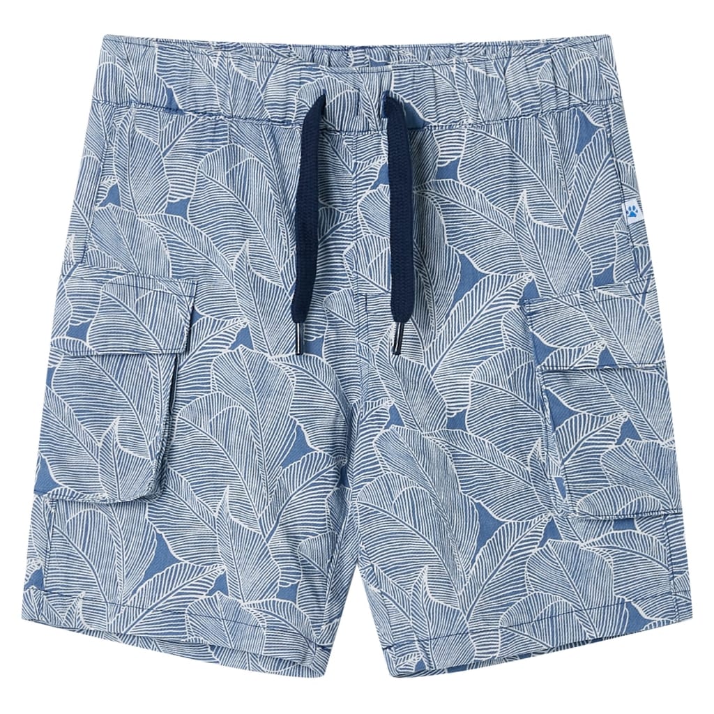Vidaxl kindershorts met trekkoord 116 donkerblauw