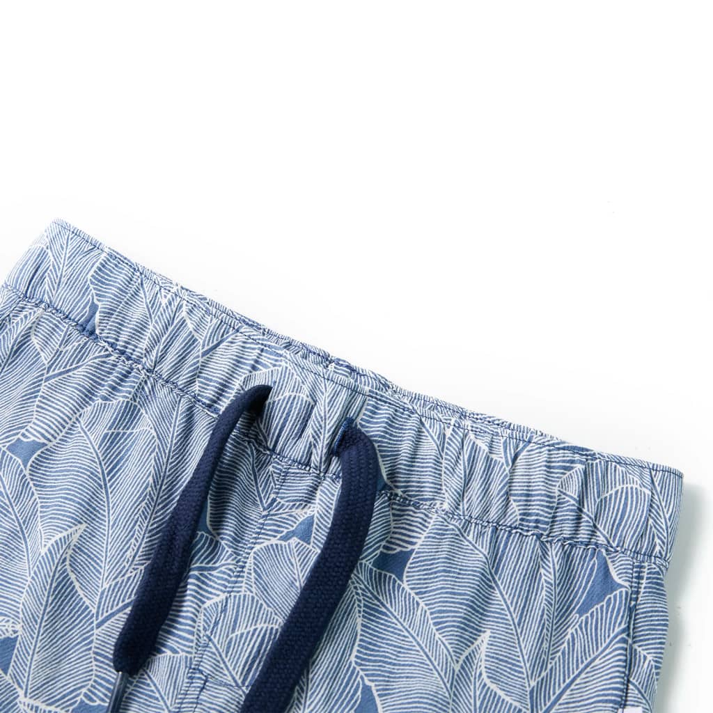 VidaXL Kindershorts met trekkoord 116 donkerblauw