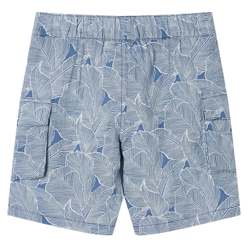 VidaXL Kindershorts met trekkoord 128 donkerblauw