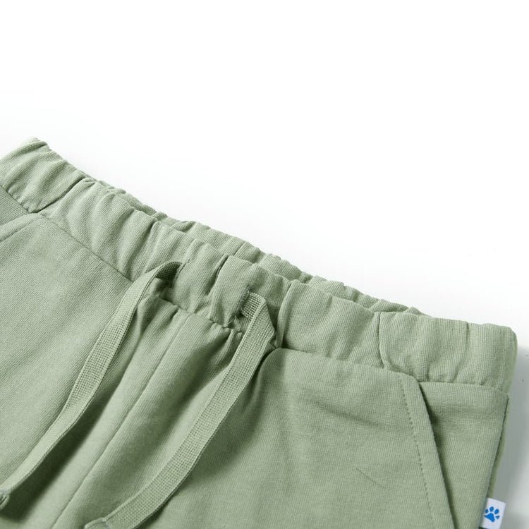 Vidaxl kindershorts met trekkoord 92 lichtkaki