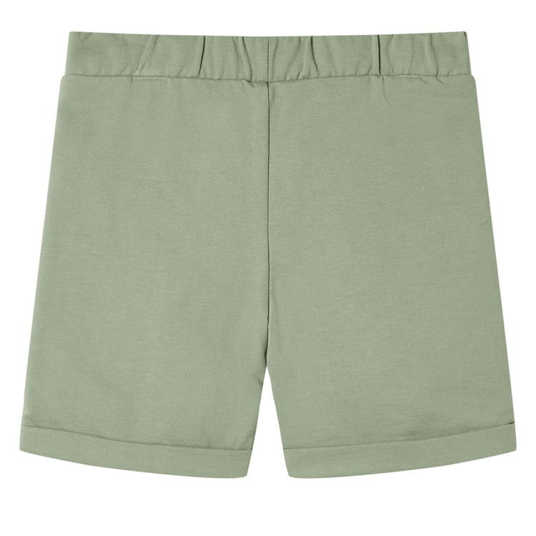 VidaXL Kindershorts met trekkoord 116 lichtkaki