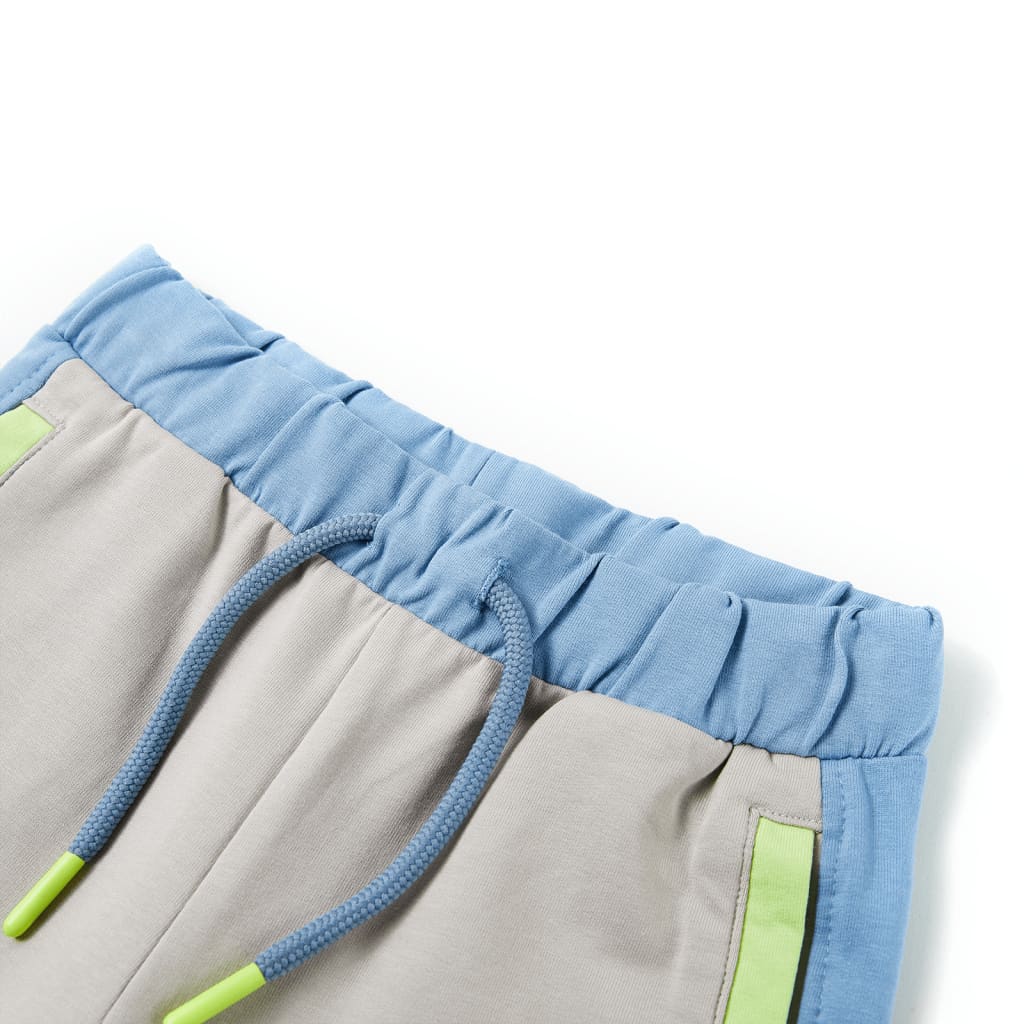 VidaXL Kindershort met trekkoord 92 blauw