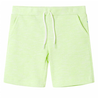 VidaXL Kindershorts met trekkoord 104 neongeel