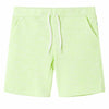 Vidaxl kindershorts met trekkoord 140 neongeel