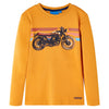 Vidaxl kindershirt met lange mouwen 92 okerkleurig