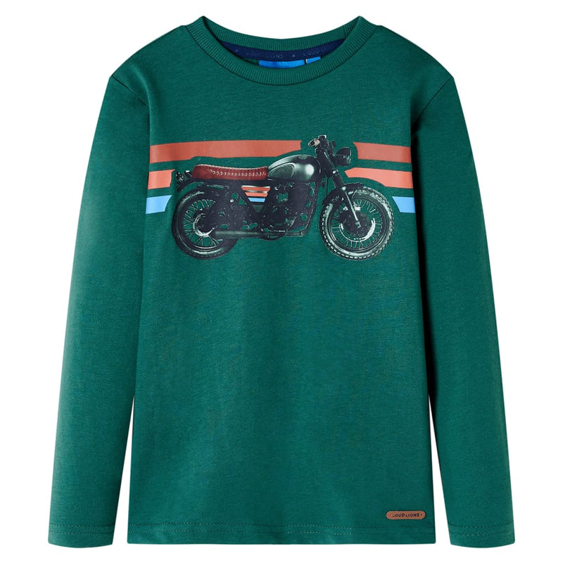 Vidaxl kindershirt met lange mouwen 104 groen