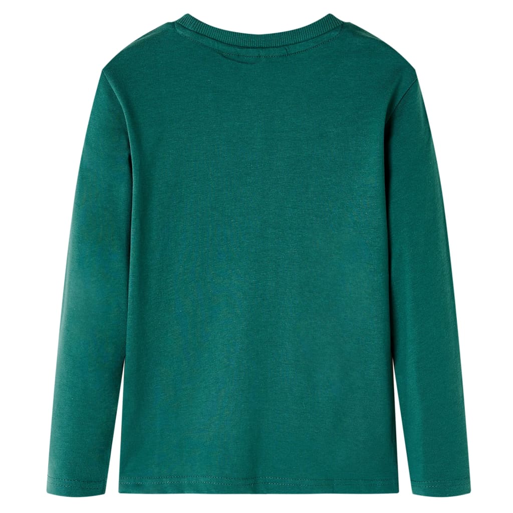 VidaXL Kindershirt met lange mouwen 128 groen