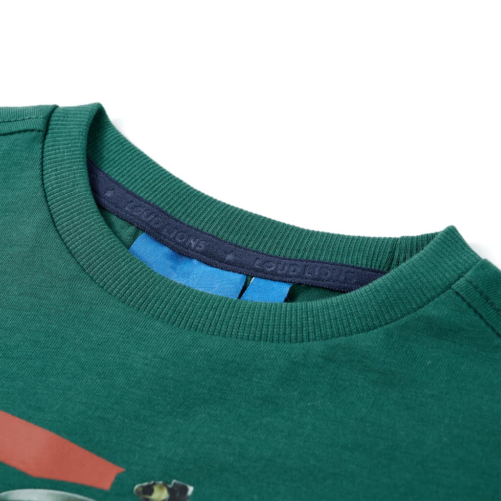 VidaXL Kindershirt met lange mouwen 128 groen