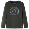 VidaXL Kindershirt met lange mouwen 92 kakikleurig
