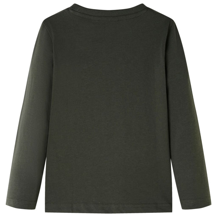 Vidaxl kindershirt met lange mouwen 104 kakikleurig