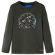 Vidaxl kindershirt met lange mouwen 128 kakikleurig
