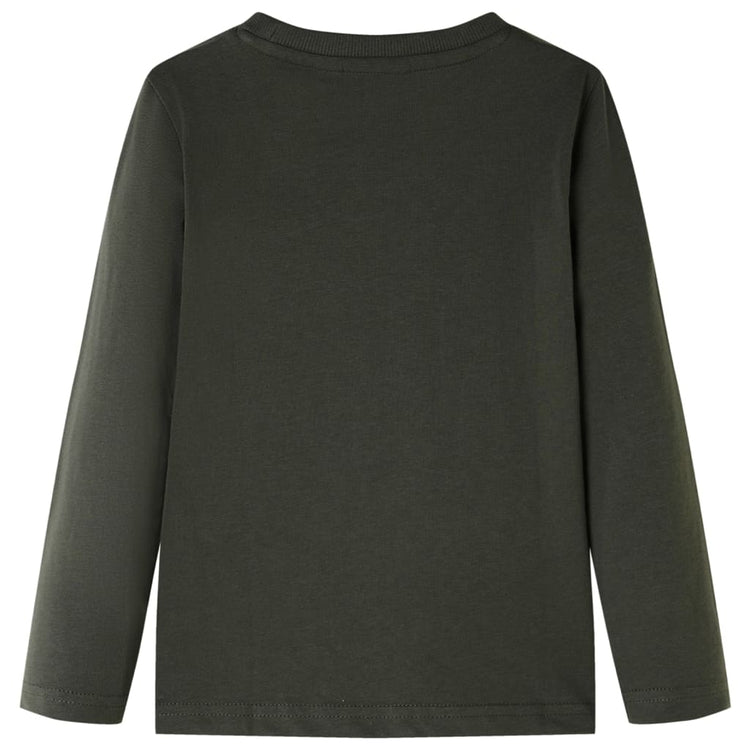 Vidaxl kindershirt met lange mouwen 128 kakikleurig