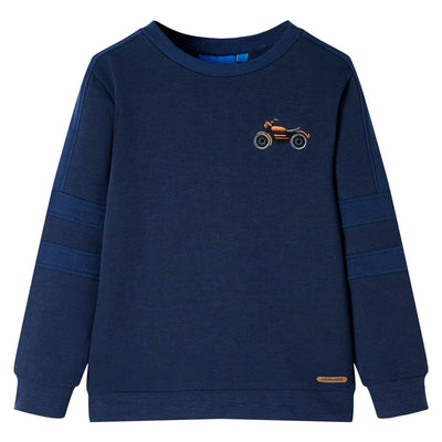 VidaXL Kindertrui 92 gemêleerd marineblauw