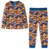 Vidaxl kinderpyjama met lange mouwen 116 cognackleurig