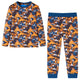 Vidaxl kinderpyjama met lange mouwen 116 cognackleurig