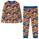 Vidaxl kinderpyjama met lange mouwen 128 cognackleurig