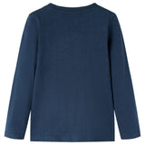 Vidaxl kindershirt met lange mouwen 116 gemêleerd marineblauw - afbeelding 2