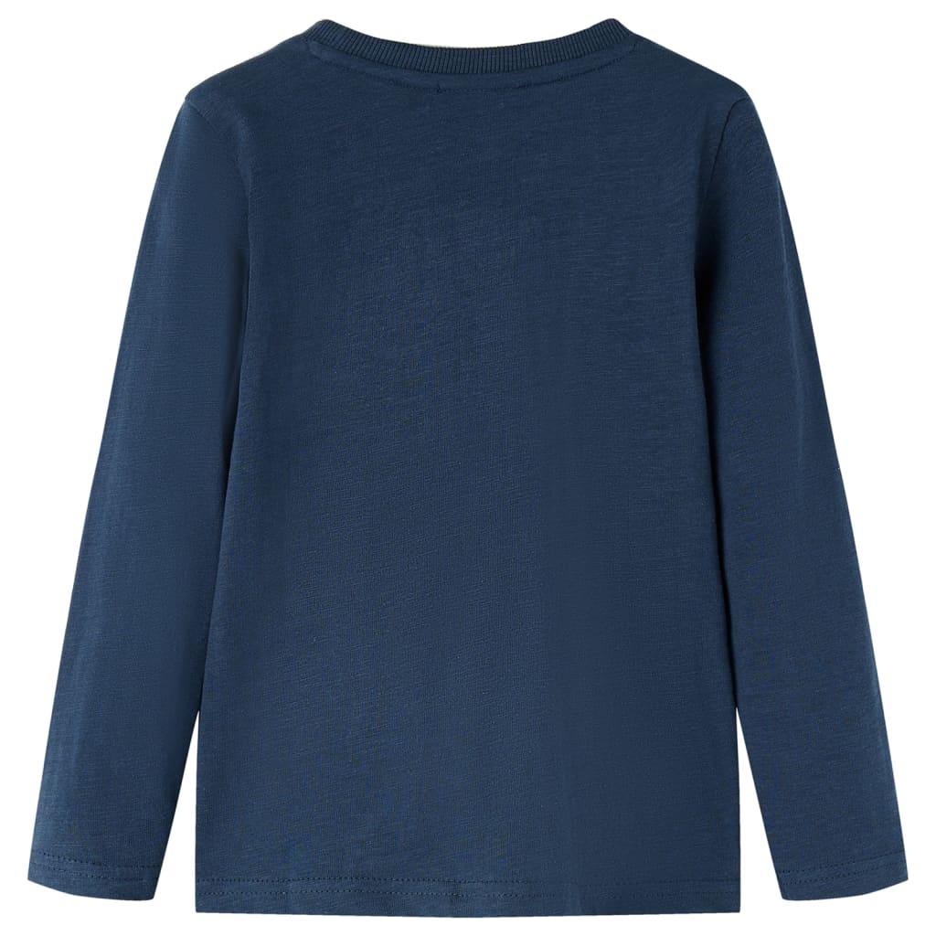 Vidaxl kindershirt met lange mouwen 116 gemêleerd marineblauw