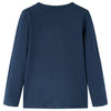 VidaXL Kindershirt met lange mouwen 128 gemêleerd marineblauw