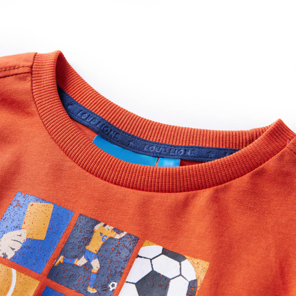 VidaXL Kindershirt met lange mouwen 92 oranje