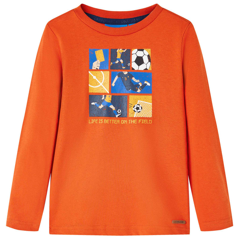 Vidaxl kindershirt met lange mouwen 116 oranje