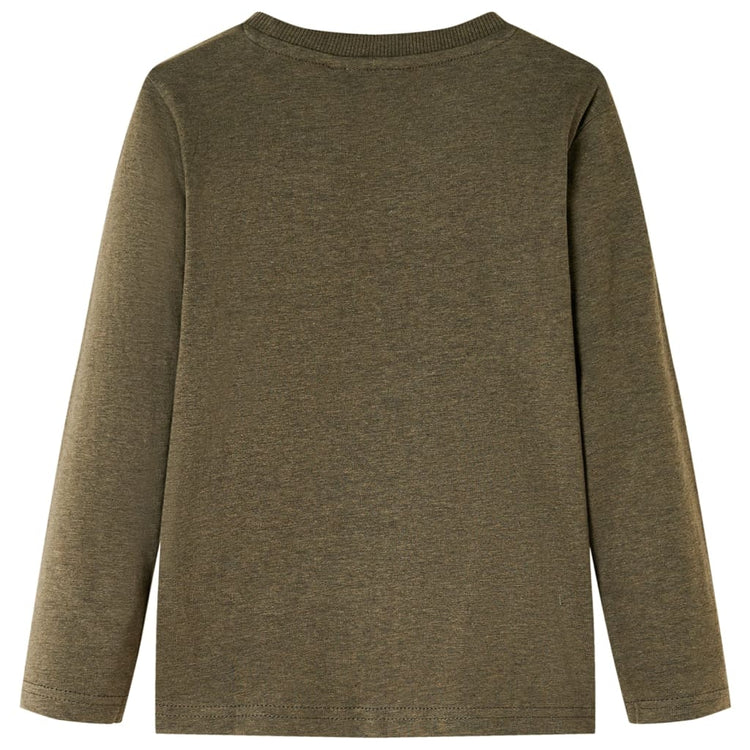 Vidaxl kindershirt met lange mouwen 104 gemêleerd kakikleur