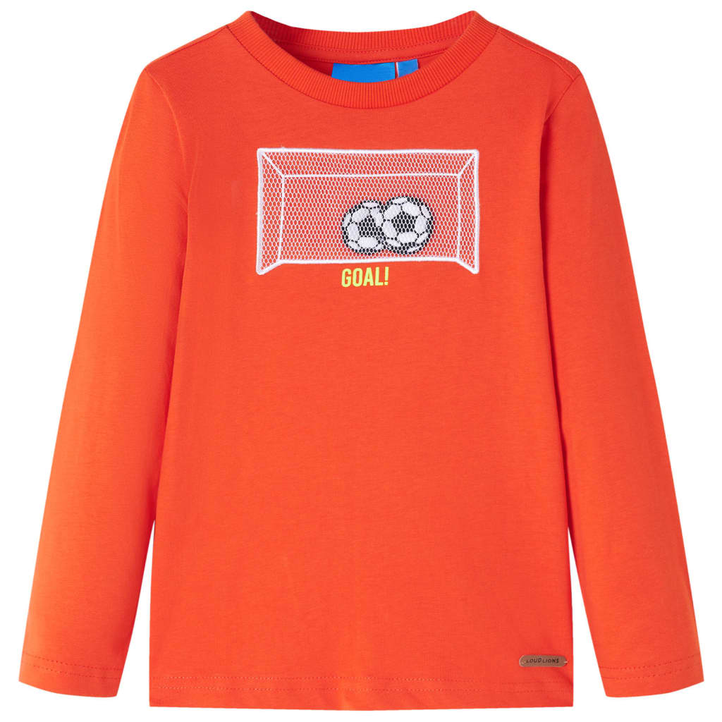 VidaXL Kindershirt met lange mouwen 116 feloranje