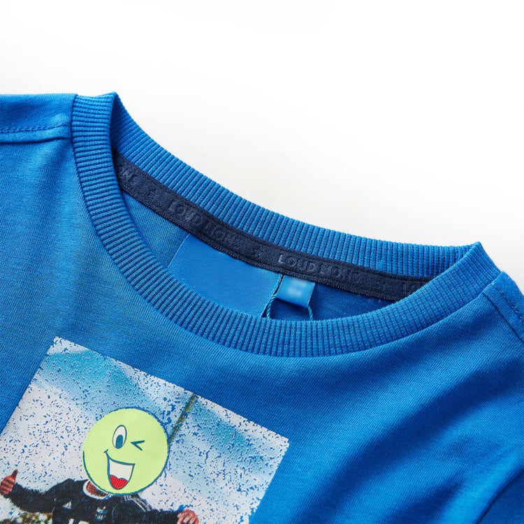 Vidaxl kindershirt met lange mouwen 116 kobaltblauw