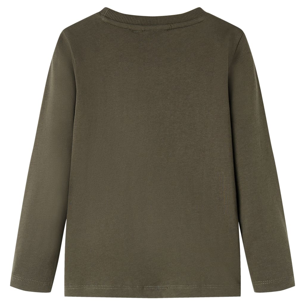 Vidaxl kindershirt met lange mouwen 104 kakikleurig