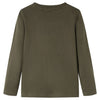 Vidaxl kindershirt met lange mouwen 128 kakikleurig