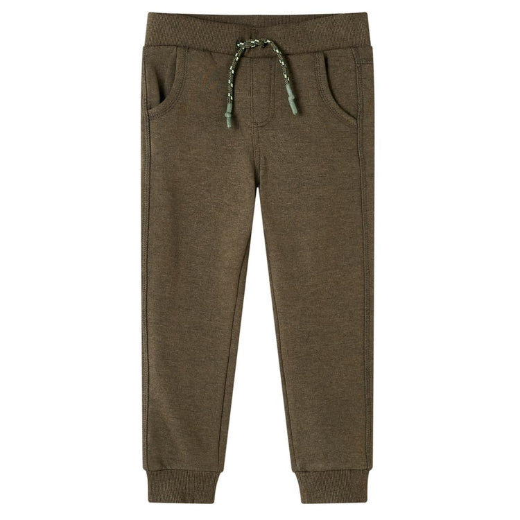 Vidaxl kinderjoggingbroek 128 gemêleerd kakikleurig