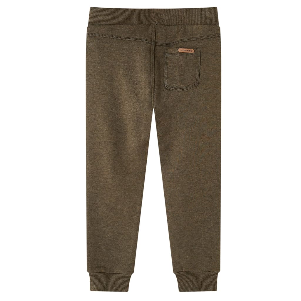 Vidaxl kinderjoggingbroek 128 gemêleerd kakikleurig